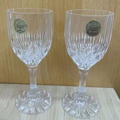 ◎【✨ワイングラス✨】高級　フランス製　クリスタルダルク　2個セット　Cristal d‘Arques　未使用　美品　真正　クリスタル　食器　アンティーク　ヴィンテージ　コレクション　インテリア　海外　国外　外国　製品　輸入品
