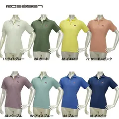 ロサーセン Rosasen レディース 春夏 半袖 オーバーダイ カノコ ポロシャツ 045-27240