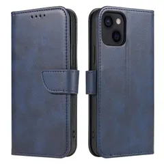 全面保護 耐摩擦 マグネット式 耐衝撃 薄型 カード収納 軽量 スタンド機能iphoneケース13 レザー 携帯カバー 6.1インチ対応 手帳型 手帳型 (iphone13 スマホケース ケース 6.1インチ ケース iphone13 ブルー) iphone1