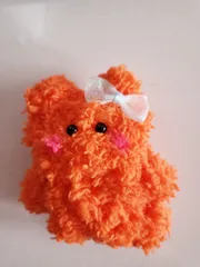 No.837　もふもふモールドール　うちのくまうさ5号　#アートドール　#創作ドール　#マスコット　#ハンドメイドうさぎ　#うさぎ　#お守り　#スピリチュアル　#推し　#韓国系　#匿名配送　20240822-02