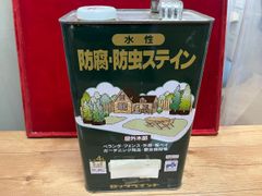 特価品  ロックペイント　水性　ナフタデコール　防腐・防虫ステイン　チーク（木部保護塗料、着色・ツヤなし）4L　屋外木部　アウトレット