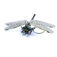 1匹 12cm級 ★1/1 サイズ 大きい安全なピン付き オニヤンマ トンボ 昆虫 動物 蜻蛉 家 スズメバチの天敵 虫除け 家 おもちゃ 動物模型 釣り リアル PVC インテリア 置物  釣り キャンプ 登山 バーベキュー BBQ アウトドア ゴルフ