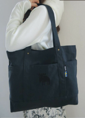 【新品】moz モズ 帆布トート L ブラック
