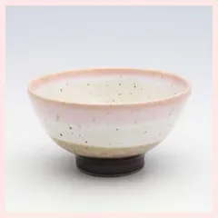 （３Ｐセット）瀬戸焼　彩ライン　飯碗（紅）　※陶器,贈り物,個性的,ギフト,シリーズ,高級感,高品質,日本製,レトロモダン,かわいい,ご飯,お茶碗,家族,シンプル,4色,カラフル,パステルカラー　◎2セット目以上大幅値引き対象商品♪