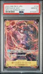 【PSA10】ポートガス・Ｄ・エース(SEC★){黄}〈OP07-119〉[ 500年後の未来] シークレット パラレル