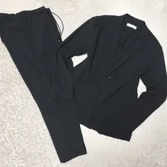 美品　BEAUTY＆YOUTH　ドライコードレーン イージースーツ　ブラック　Lサイズ　ウォッシャブル　ウエスト紐・ゴム　ポリエステル