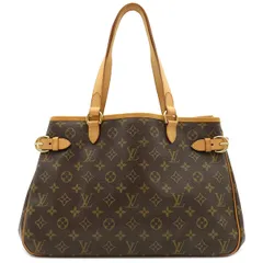 ルイヴィトン LOUIS VUITTON トートバッグ バティニョール オリゾンタル モノグラムキャンバス モノグラム ゴールド金具 茶 肩掛け  M51154 CA0096【中古】