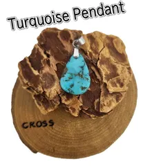 HA-66 ターコイズペンダントチャーム【産地不明】ターコイズ【ハンドメイド】アクセサリー/インディアン/ギフト/プレゼント