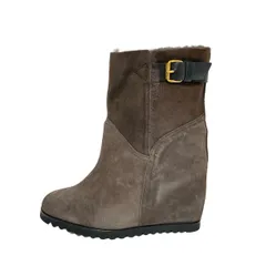 FABIO RUSCONI(ファビオルスコーニ) ショートブーツ 36 レディース - ダークブラウン ムートン