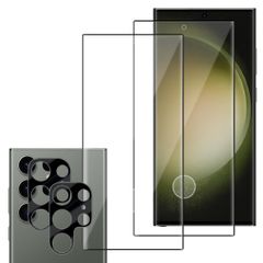 【即日発送】Ultra Ultra 保護フィルム *2 GalaxyS24 + カメラフィルム Wigsii *2 【 Wigsii 高 品質 【2+2枚セット】 日本AGC旭硝子素材】 ガラスフィルム 硬度9H ぎゃらくしー 用 S24 ウルトラ S24 強