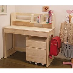 プレゼント付 新品・未開封・国産品：ハンドメイド学習机「リード」パイン材３点セット(デスク・本立て・ワゴン)勉強机　学習デスク　ランドセルラック　14営業日以内の発送