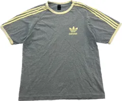 adidas ☆ トレフォイル 胸ロゴ 半袖 Tシャツ グレー 100 大人用 L相当 スポーツ ストリート アメカジ 春夏 人気 定番 アディダス■AD267