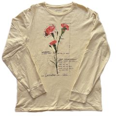 SATURDAYS NEW YORK CITY  Botanical Standard L/S Tee size M サタデーズ ニューヨークシティ フローラル ボタニカル  ロンT