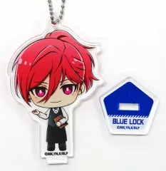 【中古】雑貨 千切豹馬(カフェ店員) 「ブルーロック×GiGOコラボカフェ スタンド付きデフォルメアクリルキーホルダーA」