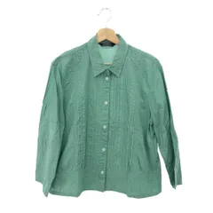 美品 ヤッコマリカルド ピンタック パッチワーク シアー 長袖シャツ ベージュ 美品 ヤッコマリカルド ピンタック パッチワーク シアー 長袖