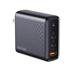 ボルトミー VOLTME USB急速充電器 Revo 140 PD3.1 USB PD（パワーデリバリー）対応 140W USB-C×2ポート/USB-A×1ポート 折りたたみ式プラグ ブラック V2105のサムネイル