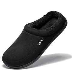 ブラック_23.5 cm 3E [Newdenber NDB スリッパ ルームシューズ ボア付き 冬用 防寒 あったか サボシューズ クロッグシューズ サンダル (23.5cm, ブラック)