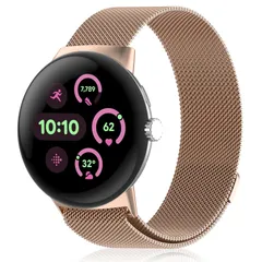【数量限定】mm/Google Pixel Watch Watch 2/Google Pixel Watch Pixel 対応 ステンレスバンド 磁気付き金属ベルト 41 スマートウォッチバンド 調節可能 替えベルト交換ベルト 3 Google Pixel W