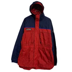 Columbia ジャケット キッズ 170 レッド ネイビー コロンビア ジップアップ マルチポケット アウトドア 古着卸 アメリカ仕入 a702-7499