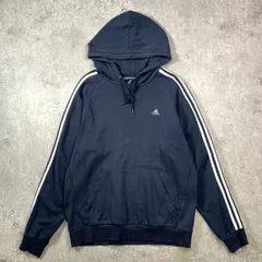 00年代 adidas アディダス スウェットパーカー パフォーマンスロゴ刺繍 メンズL 