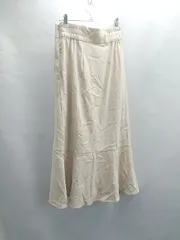 ◇ Θ LAGUNAMOON バックウエストサイドゴム ロング丈 マーメイド スカート サイズ S アイボリー系 レディース E  【1411280042281】