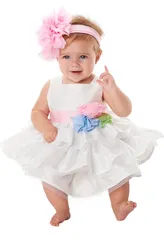 ❤︎マッドパイ❤︎新品❤︎ベビーワンピース　ドレス　結婚式　ホワイト　フリル❤︎