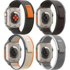 【人気商品】バンド バンド アップルウォッチ 強靭 防汗 Series 軽量 柔軟 49mm/46mm/45mm/44mm/42mm Watch Ultra2/Ultra/10/9/8/7/6/SE/SE2/5/4/3/2/1に対応 Apple トレイルループ