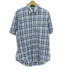 アバクロンビー＆フィッチ 半袖シャツ 大きいサイズ コットン トップス メンズ XLサイズ ブルー系×ホワイト Abercrombie&Fitch 【中古】のサムネイル