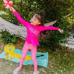 子ども水着 女の子 上下セット 長袖ラッシュガード ロングパンツ ガールズ セパレート ロゴプリント ベビー キッズ 小学生 スイムウェア プール ビーチ UVカット