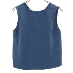 BEAMS HEART ビームスハート ノースリーブ ブラウス S 青紺 トップス レディース 古着