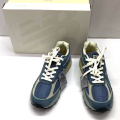 03w15824【タグ/箱付き美品】AURALEE × New Balance 990V4 Dusty Blue オーラリー × ニューバランス 990V4 ダスティブルー 27.5cm メンズ  スニーカー  U990AL4 新古品