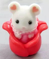 【中古】おもちゃ 【シークレット】マシュマロネズミの赤ちゃんと赤い帽子 「シルバニアファミリー 赤ちゃんコレクション -赤ちゃんおとぎ話シリーズ-」