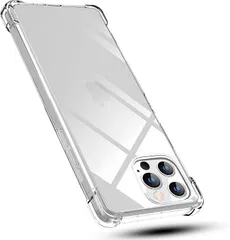 JACRON 全面保護iPhone16 Pro 耐衝撃 ケース 柔軟 TPU カバー 四隅がエアクッション構造 全透明 散熱加工 黄変しにくい ワイヤレス充電対応 薄型 軽量 携帯便利 スマホケース クリア(TPU-AZ-3124)のサムネイル