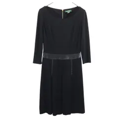 ローレンラルフローレン 7分袖 切替 ワンピース 4 ブラック LAUREN RALPH LAUREN DRESS レディース 古着 【231104】