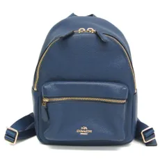 ✨️未使用級✨️コーチ リュック ホースアンドキャリッジ レインボー レザー 紺 COACH コーチ リュック デイバック ☆COACH☆ キャリー バック