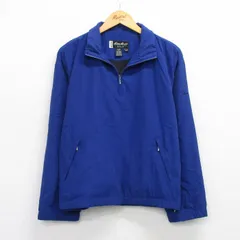 XL/古着 エディーバウアー EBTEK 長袖 ハーフジップ ジャケット メンズ 00s ゴルフ 青 ブルー 内側メッシュ 25oct10 中古 アウター ジャンのサムネイル