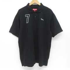 Supreme Cursive Polo Navy M 25SS - メルカリ