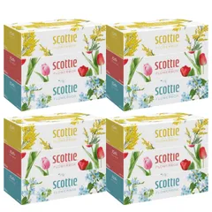 【迅速発送】【まとめ買い】4個セット スコッティ フラワーボックス 長持ちティシュー 500枚(250組) 3箱のサムネイル