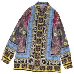 ETRO エトロ　ペイズリー　総柄　長袖　シャツ　シルク混 ETRO (エトロ) 綿100％ ペイズリー柄 長袖 シャツ