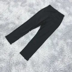 【良品】 マタニティパンツ【Ｍ】カジュアル  裏起毛  レディース  黒系  ブラック【送料無料】