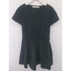 ◇ Dot＆Stripes CHILD WOMAN 半袖 ミニ ワンピース サイズF ブラック レディース  【中古】 【1206090001791】