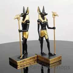エジプトの神アヌピス 象形文字 アヌビス エジプトのミニチュア置物 古代伝説の神 Amazon.co.jp: Ebros Gift エブロス エジプトの神 象形文字