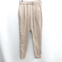 ◇ Θ URBAN RESEARCH DOORS ウエストゴム ロールアップ ストレートパンツ サイズ34 ライトブラウン レディース E  【1410100014385】