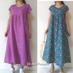 108 型紙　大人　ハイウエストワンピース　S~5L