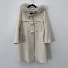 【JILLSTUART】ジルスチュアート　アウター　ダッフルコート　ファー　クリーム系　Sサイズ　レディース