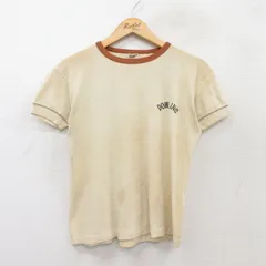 M/古着 半袖 ビンテージ Tシャツ メンズ 70s DOWLING クルーネック ベージュ他 カーキ 25jul26 中古