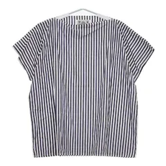 R&D.M.Co-(OLDMAN’S TAILOR)◆半袖ブラウス/--/リネン/IDG/ストライプ// R&D.M.Co-(OLDMAN'S TAILOR)◇半袖ブラウス/--/リネン/IDG
