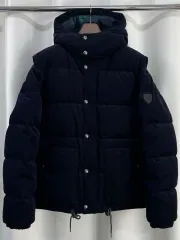 ポロ Ralph Lauren(ラルフローレン) 撥水 コーデュロイ ダークネイビー コンバーチブル ダウンパッファー ダウンジャケット