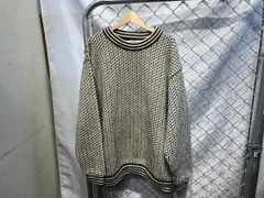 80s ノルウェー製 L.L.Bean size TALL MENS X-LARGE バーズアイニットセーター ヴィンテージ 総柄 エルエルビーン