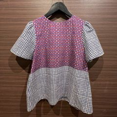 Sister jane シスタージェーン ジャガード花柄シャツ ボウタイ リボン 